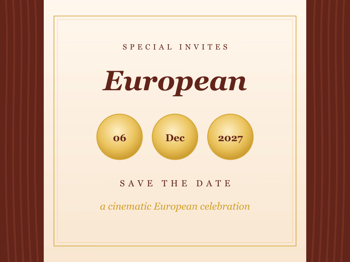 European template preview